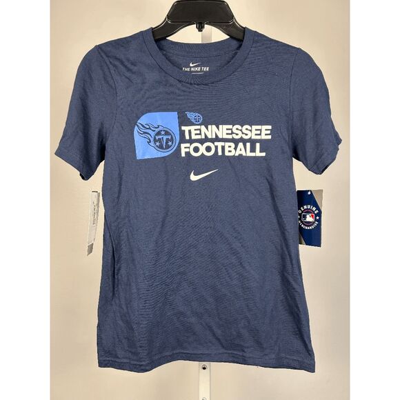 Nike Youth Tennessee Football Titans Local Back College Navy T-Shirt M (10-12) - Picture 2 of 10